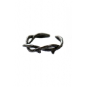 Rose Diamante Twist Open Front Ring for Man