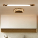 Antique Brass LED Vanity Lights Acrylic 8/10/12W Lights for Study Room Gallery Bathroom Dressing
