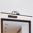 Antifog Waterproof LED Acrylic Vanity Light  Black Over Mirror Cabinet Bathroom Sconces (Warm
