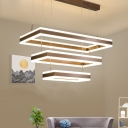 Contemporary LED Linear Chandelier 15.75