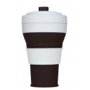 Hot Fashion Color Block Outdoor Traveling Flexible Coffee Cup 6.7*15.5cm