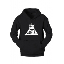 Hip Hop Style Long Sleeve Letter FOB Printed Regular Fitted Cotton Hoodie