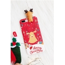 Cartoon Colorblock Christmas Series Printed Phone Case for iPhone