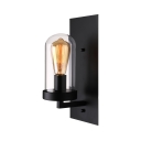 Cylinder Shade 1 Light Wall Sconce in Black 14