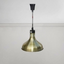 Stainless Steel Barn Pendant Light Industrial Drop Light in Bronze for Kitchen Restaurant