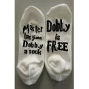 Leisure Letter MASTER HAS GIVEN DOBBY A SOCKS Printed Cotton Socks