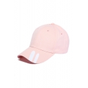 Simple Pink Stripe Pattern Baseball Cap Hat for Couples