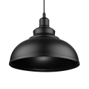 Industrial Metal Dome Pendant Light in Black for Kitchen Island Restaurant Dining Table