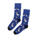 Rainbow Unicorn Pattern Unisex Cute Royal Blue Socks