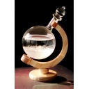 Funny Glass Wood Globe Weather Forecast Bottle Gift for Home Decor