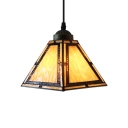 Cone Shade Tiffany Pendant Light in Stained Glass 7
