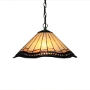 Tiffany Style Mission 2-Light Ceiling Fixture with 16