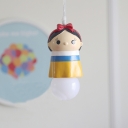 Cute Prince/Princess Suspended Light Cartoon Baby Kids Room Plastic 1 Light Pendant Light