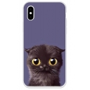 Lovely Cartoon Cat Pattern Simple Mobile Phone Case for iPhone