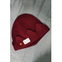 Chic Letter DESIGN BY Patched University Knit Beanie Cap for Students