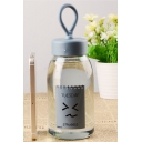 400ml Lovely Letter Cartoon Emoticon Printed Portable Water Bottle with Cover