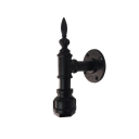 Black Water Pipe Wall Light Sconce Industrial Metallic Single Head Mini Wall Lighting for Foyer