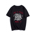 LIFE IS MUSIC ROCK IT Unisex Short Sleeve Loose Fit Cotton Graphic Tee