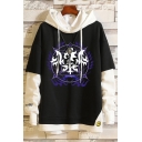 Fate Popular Game Comic Printed Patched Long Sleeve Casual Relaxed Pullover Hoodie