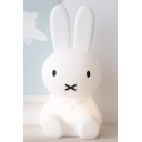 Cute White Rabbit Shaped LED Night Light for Childrens' Room Decoration 28cm