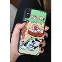 Cartoon Comic Cat Print Silicone Mobile Phone Case for iPhone
