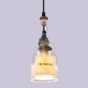 Clear Glass Wine Bottle Pendant Light with 59