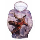 Popular Game Figure 3D Printing Relaxed Fit Hoodie
