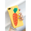 Funny Cute Carrot Pattern Women Men Yellow iPhone Case