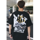 Funny Street Letter ACT LIKE U KNOW Print Mens Summer Oversized Cotton Graphic Tee