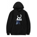 Hollow Knight Trendy Game Comic Character Print Long Sleeve Casual Loose Hoodie