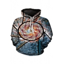 Aesthetic Abstract Colorful 3D Printed Pullover Casual Loose Hoodie