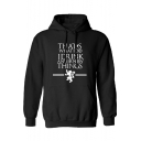 Game of Thrones Popular Letter THAT'S WHAT I DO Loose Sport Pullover Hoodie