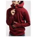 Teenage Fashion Glove Long Sleeve Solid Zip Up Hoodie with Pocket