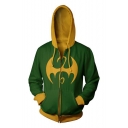 Fist Cool 3D Printed Cosplay Costume Long Sleeve Zip Up Casual Hoodie