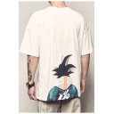 Comic Character Pattern Summer Loose Oversized Cotton T-Shirt