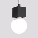 Open Bulb Living Room Ceiling Hanging Glass Single Light Modern LED Hanging Lamp with 39