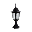 Vintage Black/Bronze Post Lamp Pack of 1 Water-Resistant LED Post Lighting for Pathway