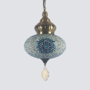 Spherical Small Pendant Lighting Mosaic Vintage Ceiling Lighting for Living Room