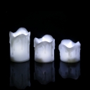 Unscented Electric Flameless Candles Pack of 3 Waterproof LED Flameless Candles for Bedroom