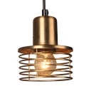 Brass Spiral Shape Pendant Lamp with 47