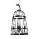 Adjustable 4 Lights Cage Light Fixture with 18