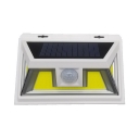 24/56 LED Solar Wall Light with Motion Sensor Black/White Waterproof Deck Light for Driveway