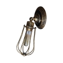 Bulb Shape Kitchen Wall Lamp Metal Single Light Industrial Wall Sconce in Gold/Silver