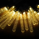 Icicle Solar String Lamp 1 Pack Decorative 30 LED Fairy String Lights for Outdoor Christmas
