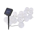 16/21ft Globe Shape Twinkle Lights Water-Resistant 10/20/30 LED Solar Fairy Lights for Patio