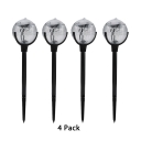 Solar Powered LED Garden Lights Pack of 4 LED 0.1W Waterproof Landscape Light with Auto On/Off Dusk to Dawn for Lawn