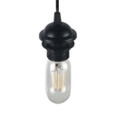 Industrial Open Bulb Hanging Lamp Single Light Glass Ceiling Lamp with 39