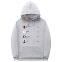 American Rapper Popular Letter Pattern Casual Loose Sport Hoodie