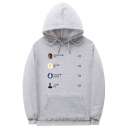 American Rapper Popular Letter Pattern Casual Loose Sport Hoodie