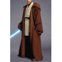 Star Wars Jedi Cosplay Costume Long Sleeve Longline Cape Coat